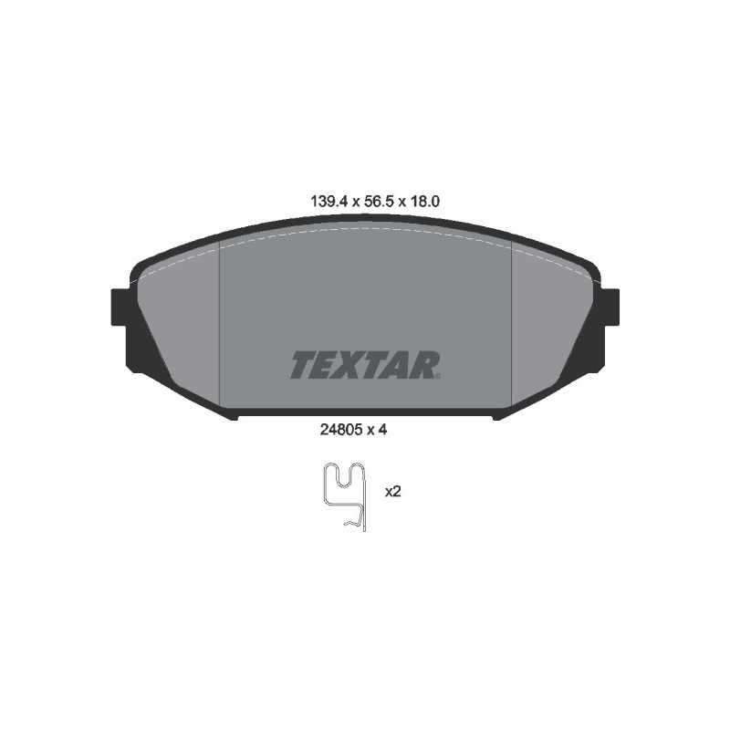 TEXTAR 2480501 Brake Pads