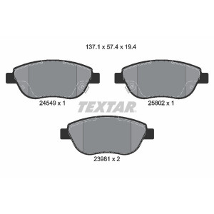 TEXTAR 2454901 Brzdové destičky přední pro Fiat 500L
