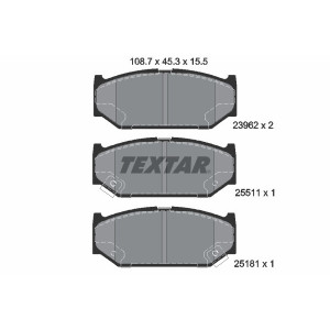 TEXTAR 2396201 Brake Pads Set Front for