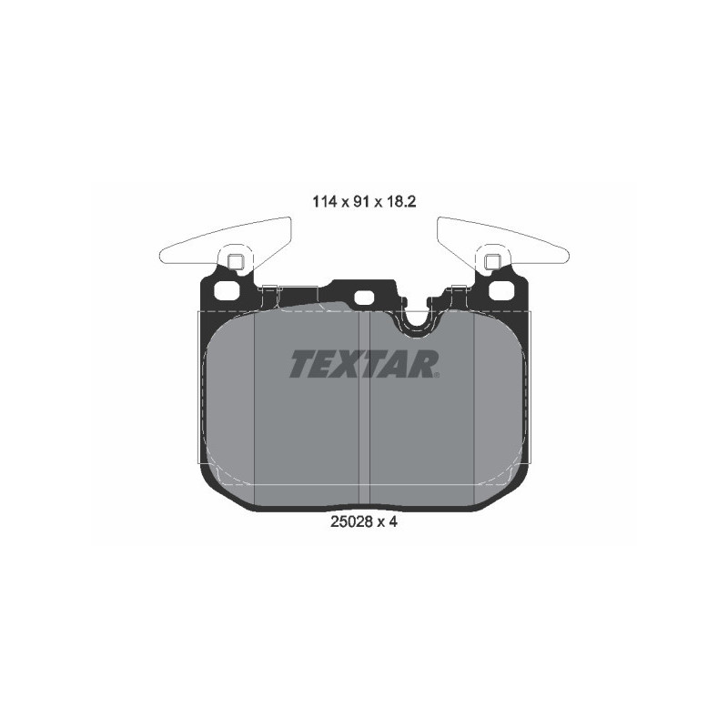 TEXTAR 2502801 Pastillas de freno delantero para BMW 3 4 1 2 i8