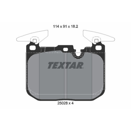 TEXTAR 2502801 Klocki hamulcowe przód dla BMW 3 4 1 2 i8
