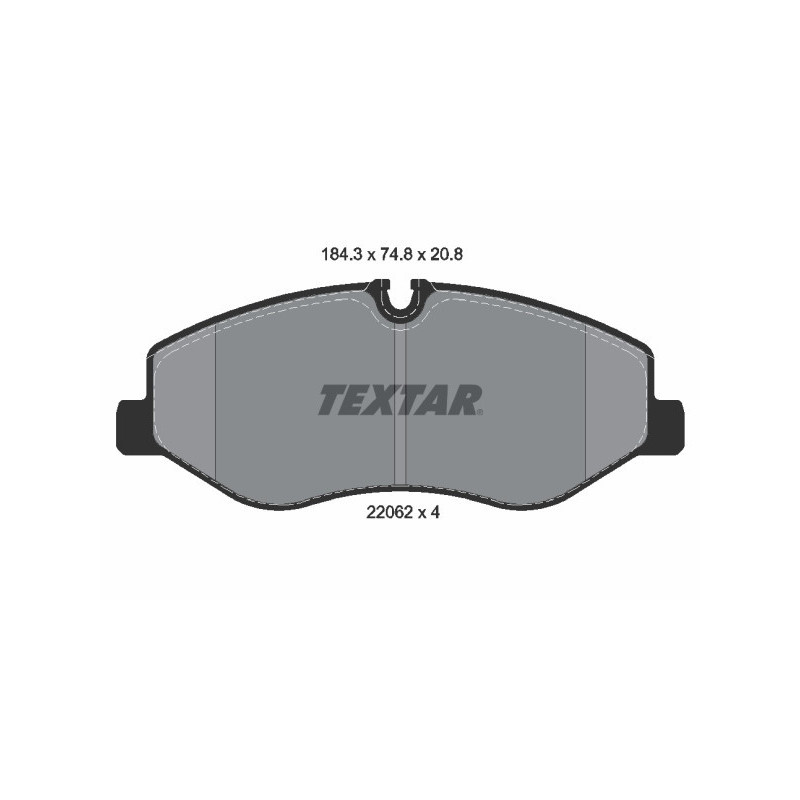 TEXTAR 2206201 Bremsbeläge Vorne für Mercedes Vito Sprinter V