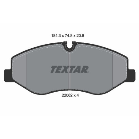 TEXTAR 2206201 Klocki hamulcowe Przód dla