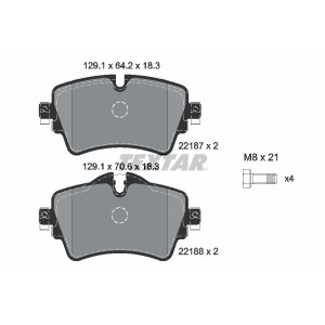 TEXTAR 2218701 Brake Pads Set Front for