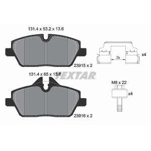 TEXTAR 2391508 Pastillas de freno delantero para BMW i3