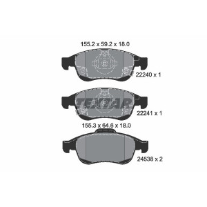 TEXTAR 2224001 Brzdové platničky predný pre Renegade 500X