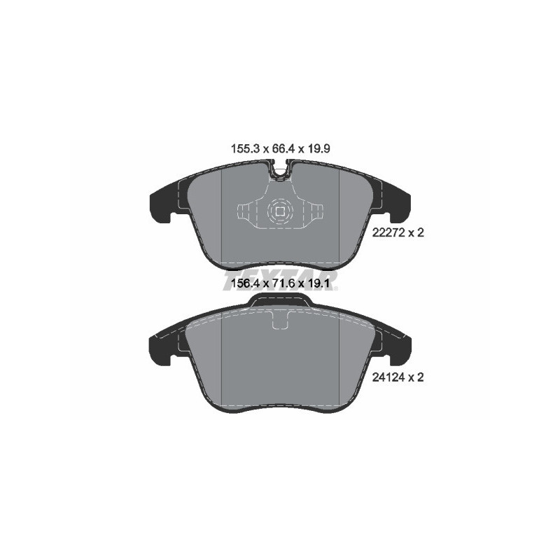 TEXTAR 2227201 Brake Pads Set Front for