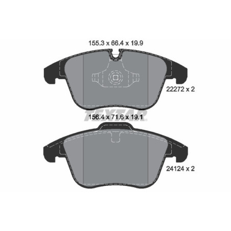 TEXTAR 2227201 Brake Pads Set Front for XF XE XJ S-Type