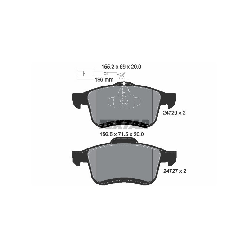 TEXTAR 2472901 Brake Pads Set Front for