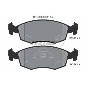 TEXTAR 2543501 Bremsbeläge Vorne für Fiat 500