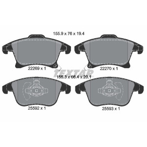 TEXTAR 2226901 Brake Pads Set Front for