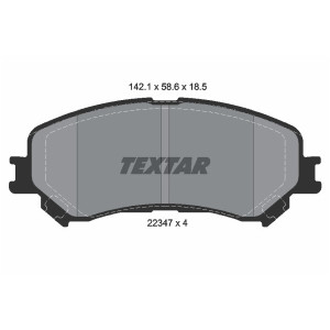 TEXTAR 2234701 Pastillas de freno delantero para Talisman Megane Scenic Espace