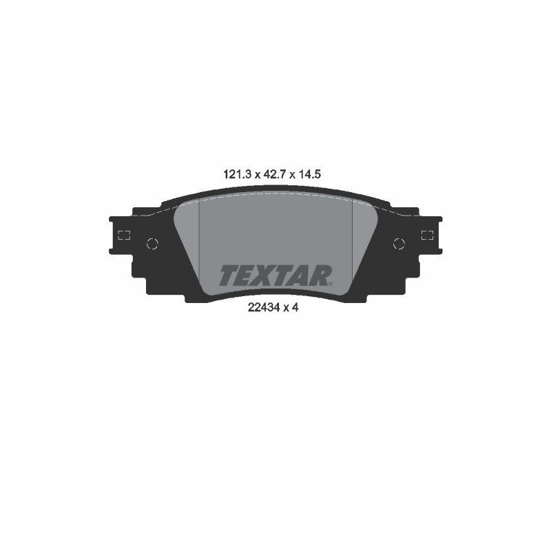 TEXTAR 2243401 Brzdové destičky zadní pro RX Camry RAV4 ES C-HR UX Avalon Yaris Altis