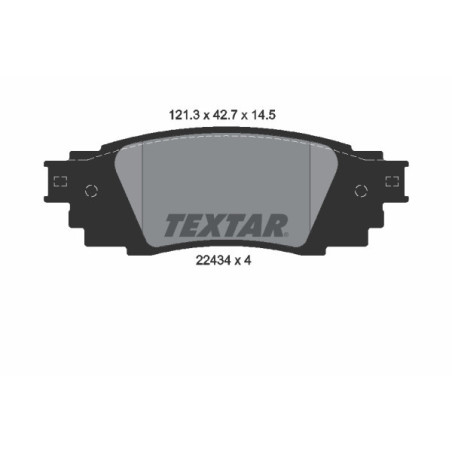 TEXTAR 2243401 Brzdové platničky zadný pre RX Camry RAV4 ES C-HR UX Avalon Yaris Altis
