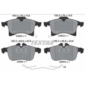 TEXTAR 2383204 Plaquettes de frein avant pour Corsa Adam Corsavan