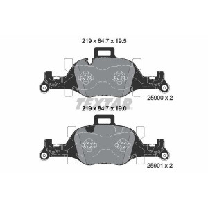TEXTAR 2590001 Plaquettes de frein avant pour BMW 5 3 4 X5 6 X3 X4 X6 7 i4 iX3 2