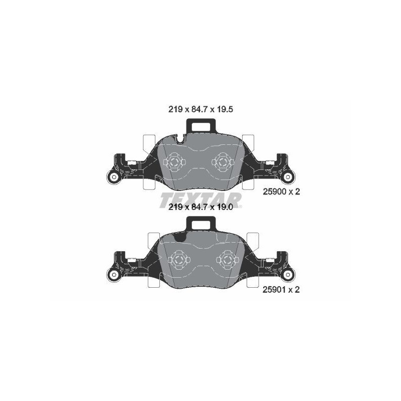 TEXTAR 2590001 Brake Pads Set Front for