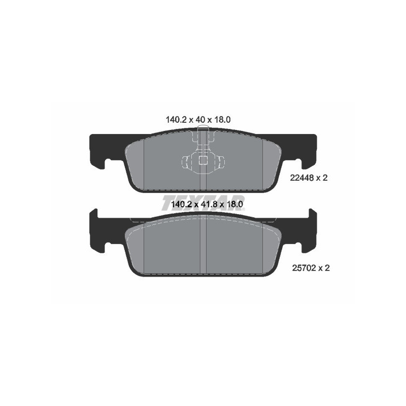 TEXTAR 2244801 Brake Pads Set Front for