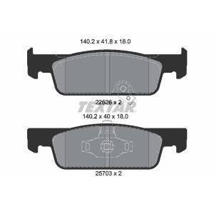 TEXTAR 2262601 Brzdové platničky predný pre Smart Fortwo