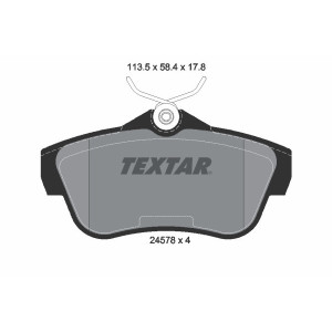 TEXTAR 2457803 Klocki hamulcowe tył dla Fiat Scudo