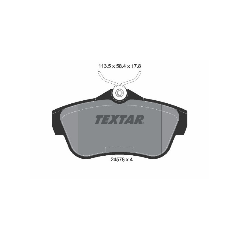TEXTAR 2457803 Klocki hamulcowe tył dla Fiat Scudo