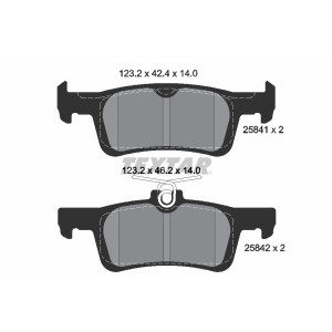 TEXTAR 2584104 Brake Pads Set Rear for