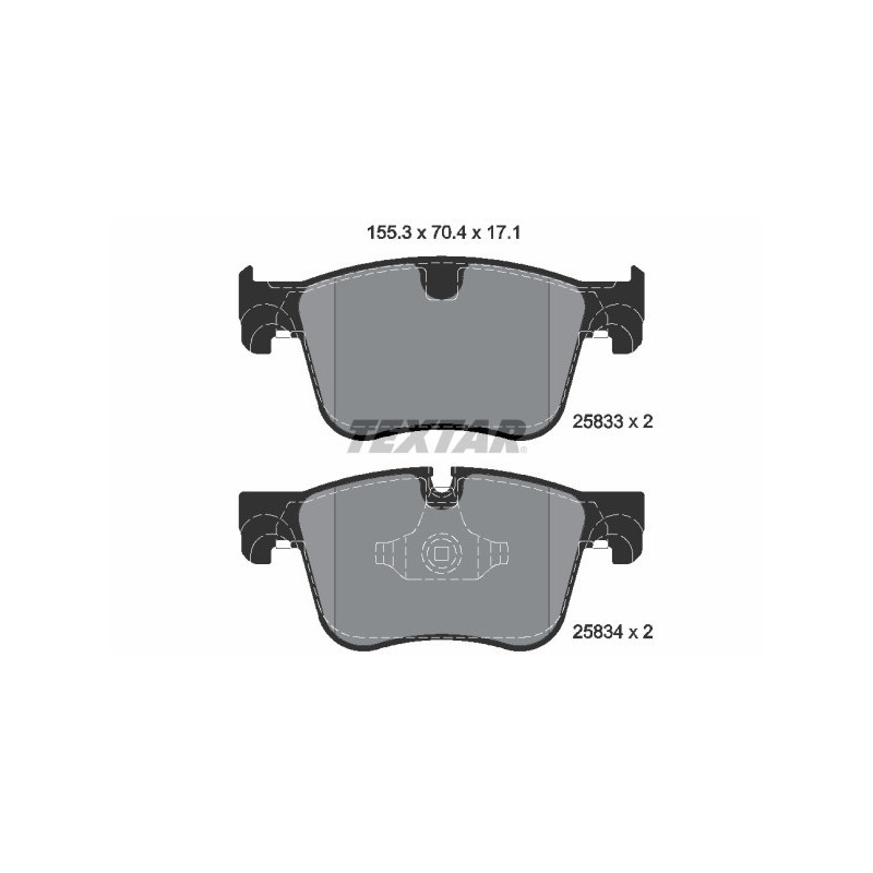 TEXTAR 2583301 Brake Pads Set Front for 308 C4