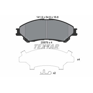 TEXTAR 2597901 Pastillas de freno delantero para Suzuki Vitara SX4