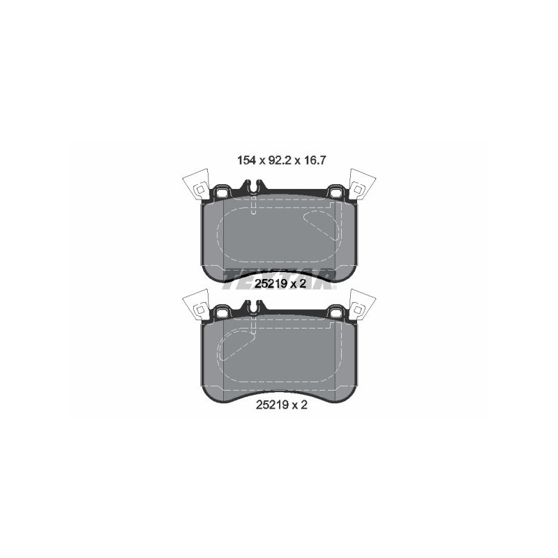 TEXTAR 2521905 Pastiglie freno anteriore per Mercedes CLA A GLA