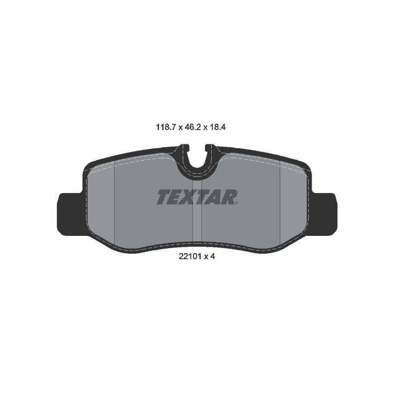 TEXTAR 2210101 Pastiglie freno posteriore per Mercedes Vito V EQV eVITO