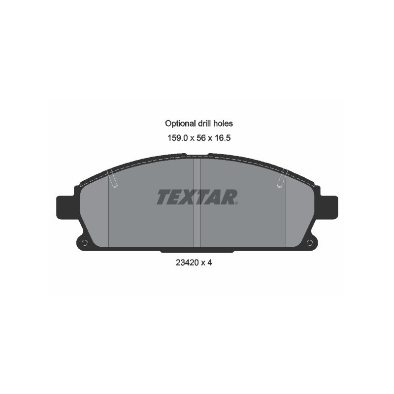 TEXTAR 2342004 Klocki hamulcowe przód dla Nissan X-Trail