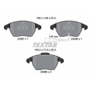 TEXTAR 2469602 Pastiglie freno anteriore per Passat Golf Caddy A3 Jetta Touran Superb TT