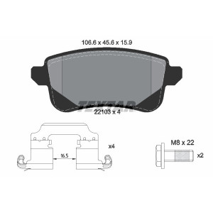 TEXTAR 2210301 Pastillas de freno trasero para Talisman Scenic Megane Espace Arkana Juke