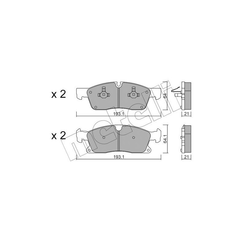 METELLI 22-0927-4 Klocki hamulcowe