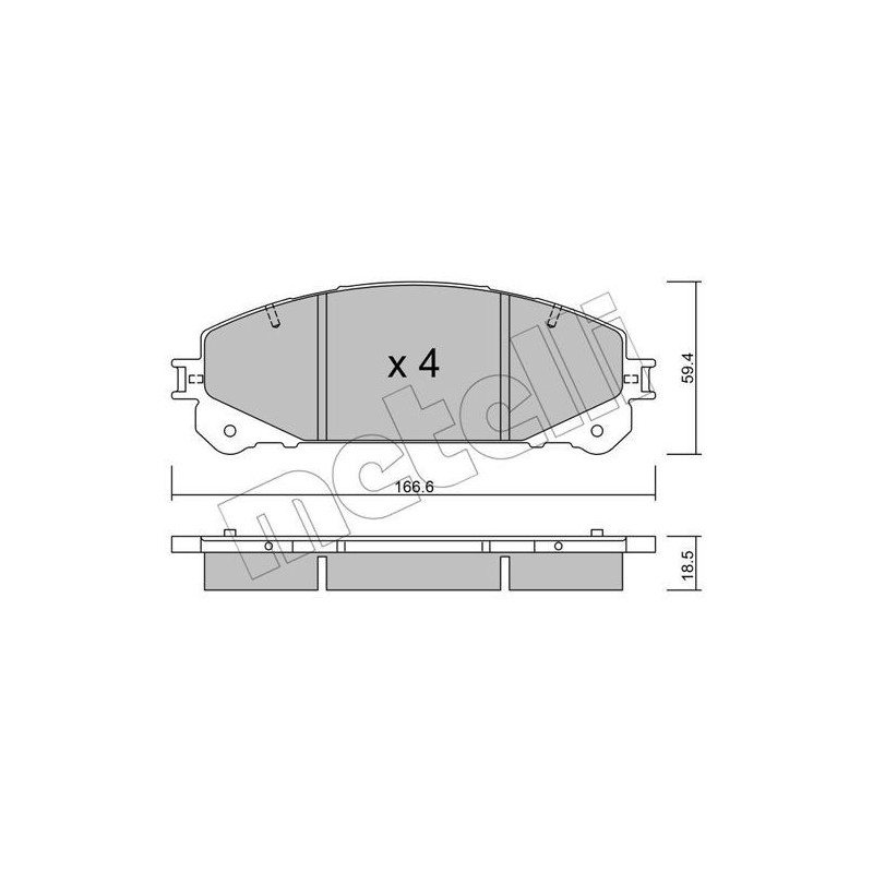 METELLI 22-0938-1 Brake Pads Set