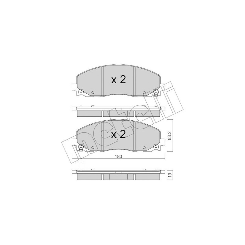 METELLI 22-0946-0 Brake Pads Set