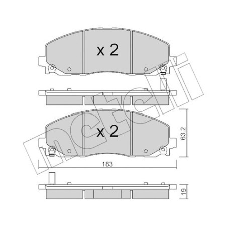 METELLI 22-0946-0 Klocki hamulcowe
