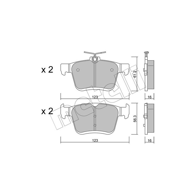 METELLI 22-0951-0 Bremsbeläge