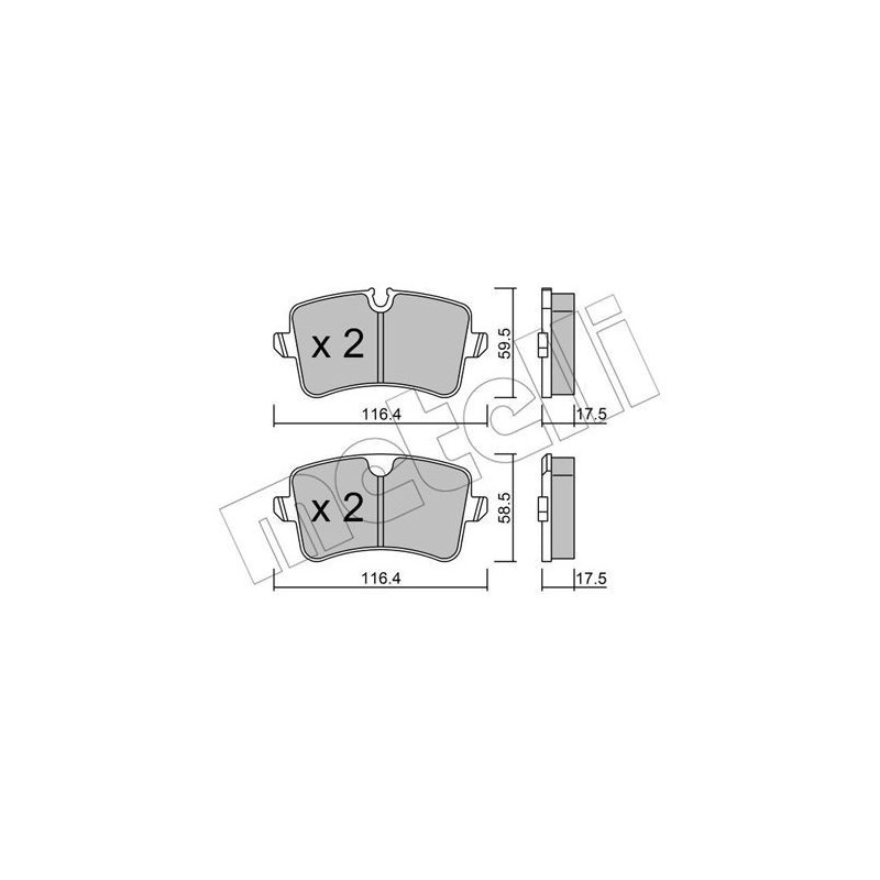 METELLI 22-0955-0 Klocki hamulcowe