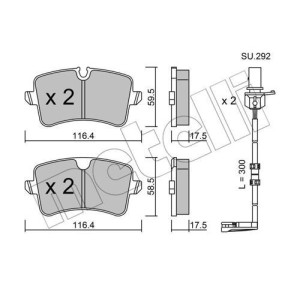METELLI 22-0955-1K Brake Pads Set