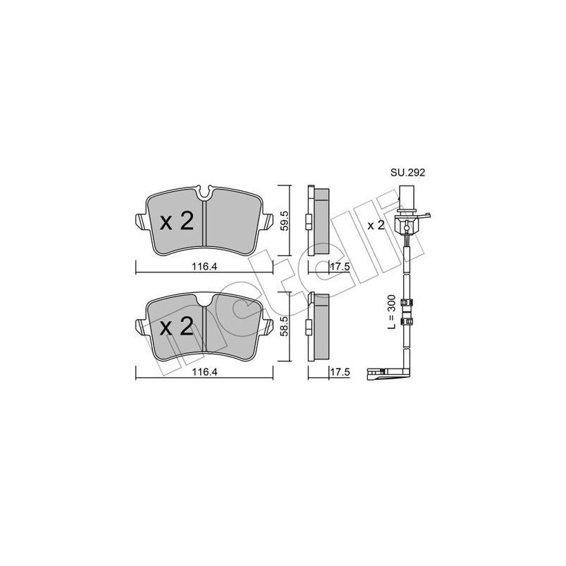 METELLI 22-0955-1K Bremsbeläge