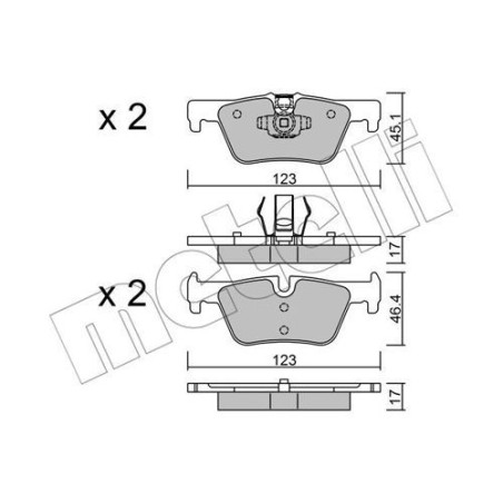 METELLI 22-0962-0 Brake Pads Set