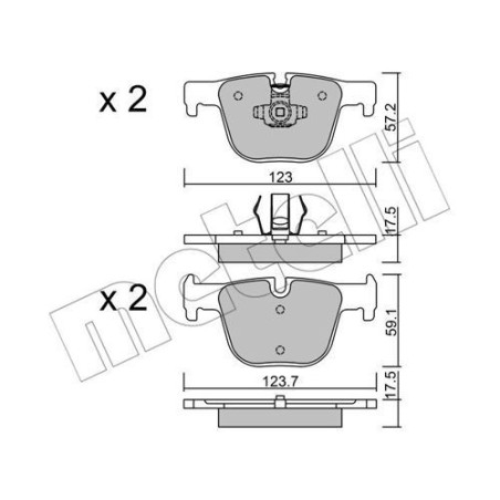 METELLI 22-0963-0 Plaquettes de frein