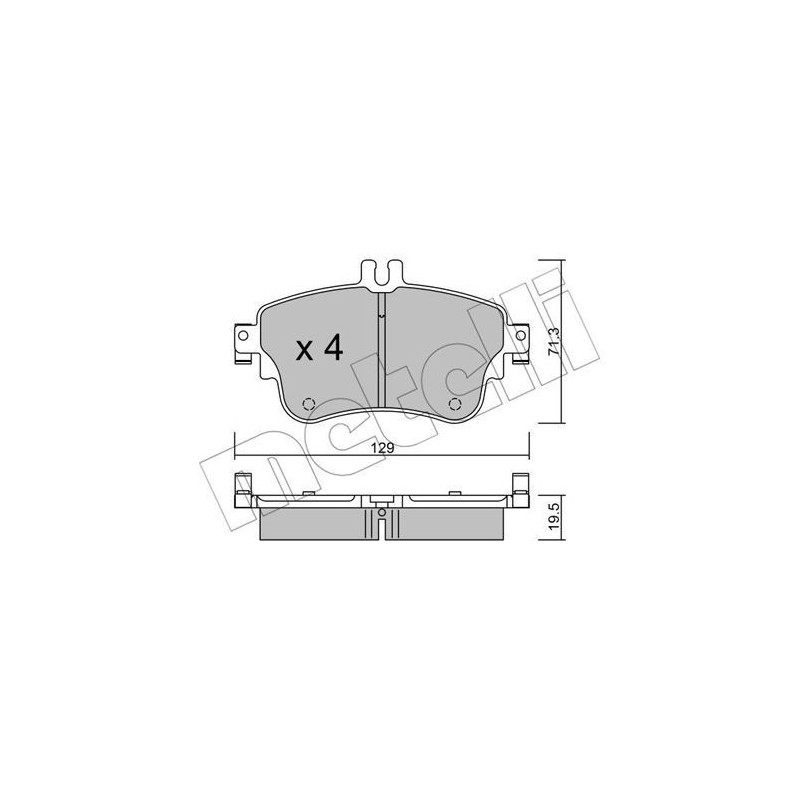 METELLI 22-0964-0 Pastiglie freno