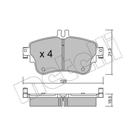 METELLI 22-0964-0 Brzdové platničky