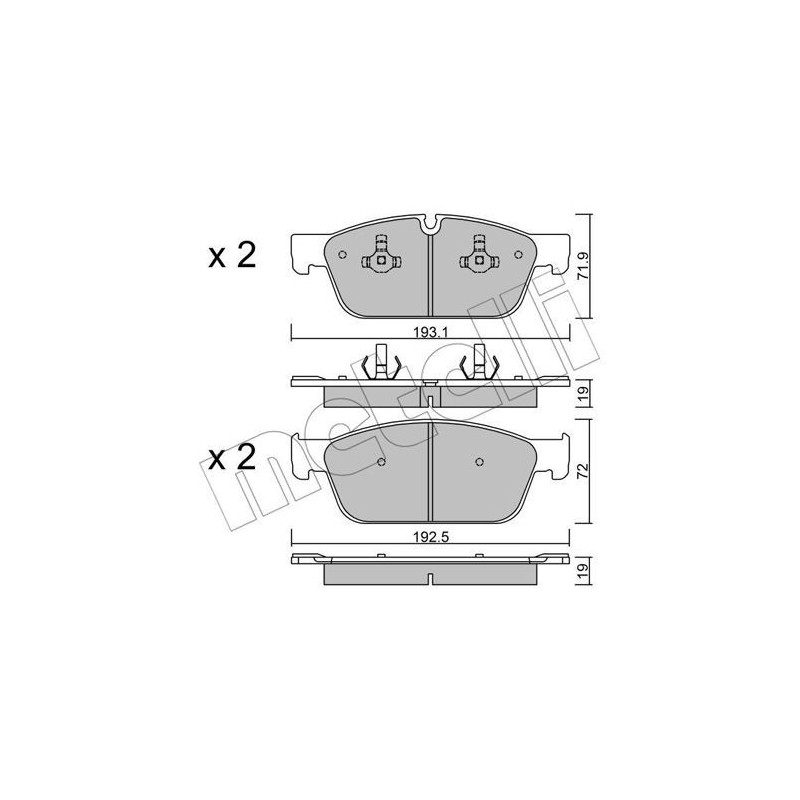 METELLI 22-0967-0 Bremsbeläge