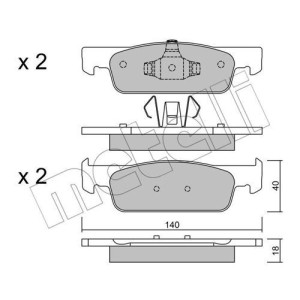 METELLI 22-0975-0 Brzdové platničky
