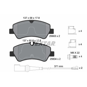 TEXTAR 2560303 Bremsbeläge Hinten für
