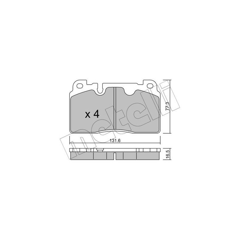 METELLI 22-0979-0 Bremsbeläge Vorne für