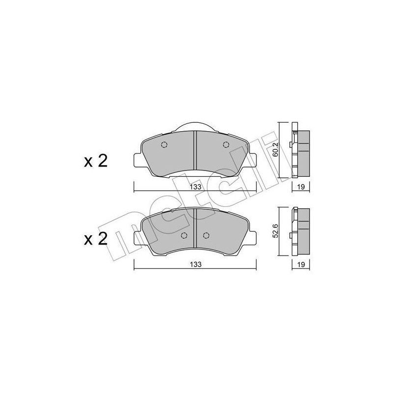 METELLI 22-0982-0 Brake Pads Set